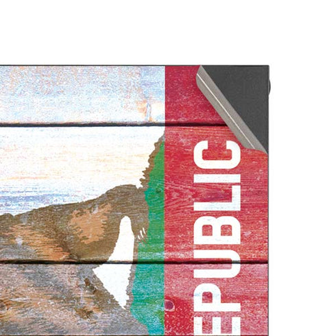 California Flag Light Wood XBox Series X Digital Edition Console Skin